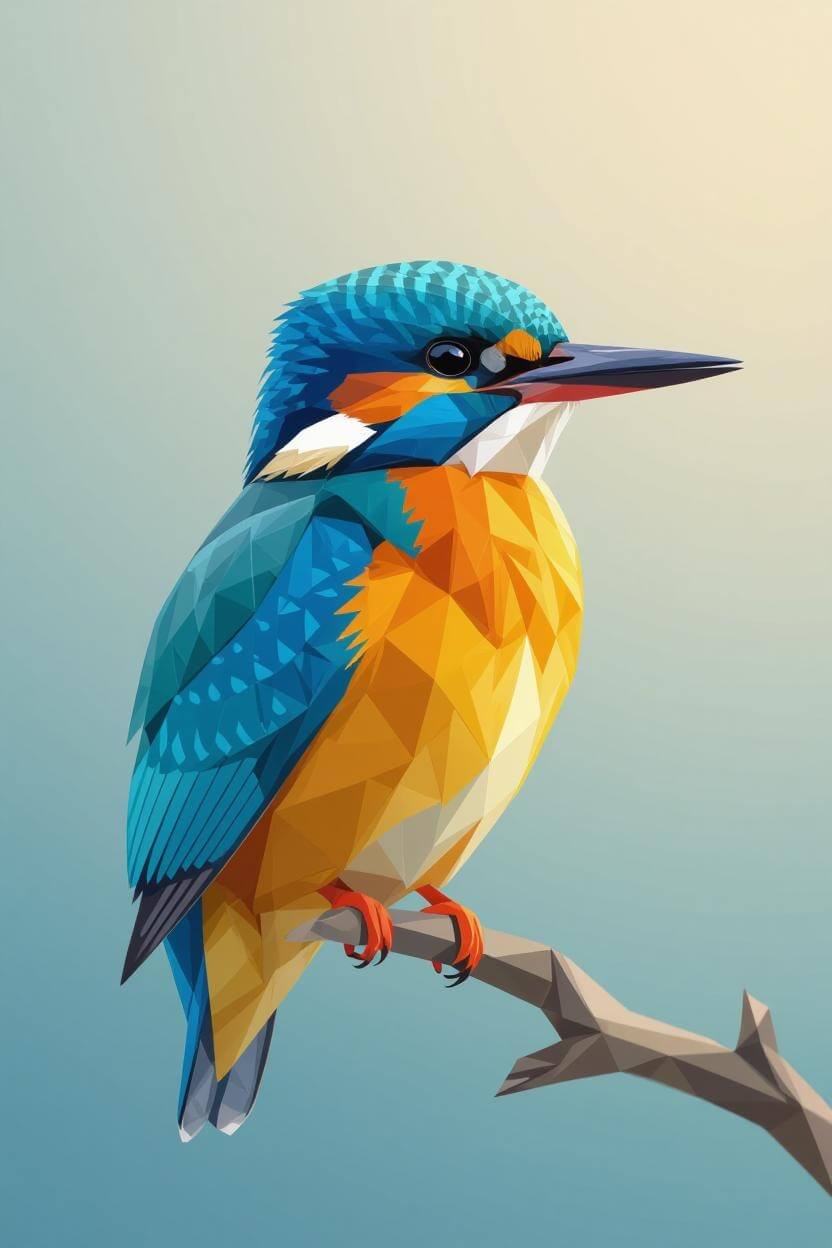 A colorful kingfisher bird